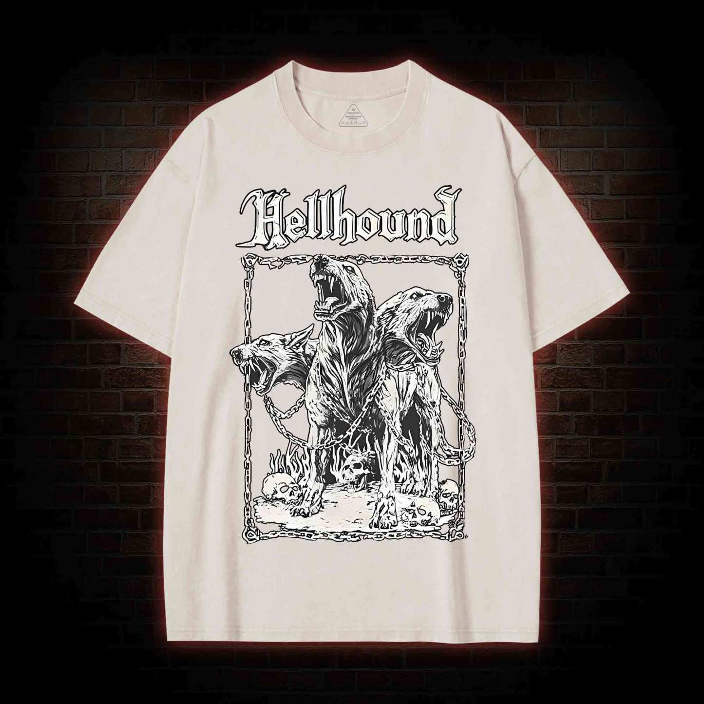 Hell Hound Cerberus Washed T-shirt