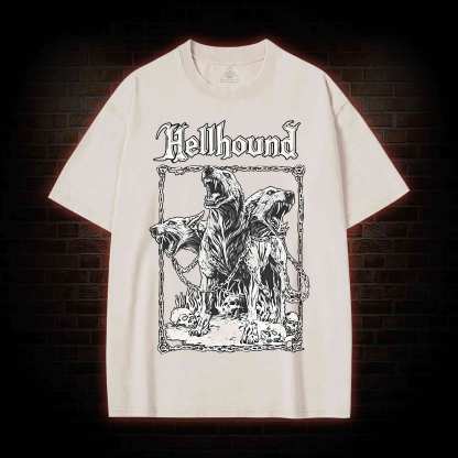 Hell Hound Cerberus Washed T-shirt