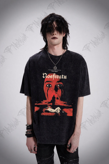 Nosferatu Horror Movie Washed T-shirt