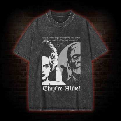 There're Alive! Washed T-shirt