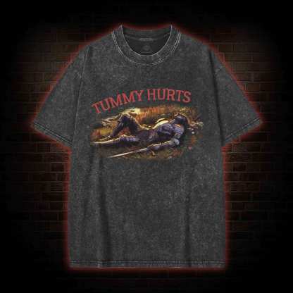 Tummy Hurts Knight Washed T-shirt