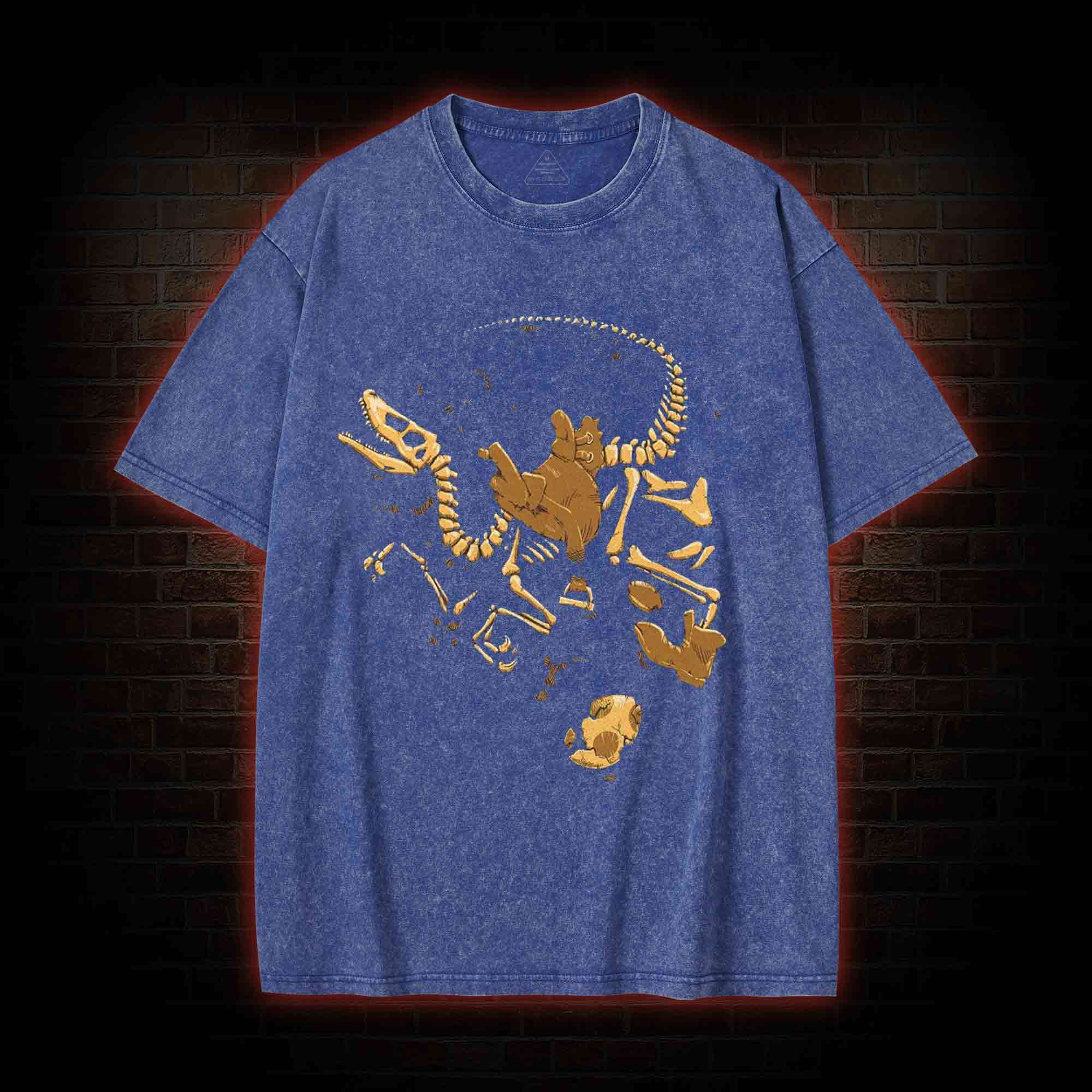 Plumber Palaeontology Washed T-shirt