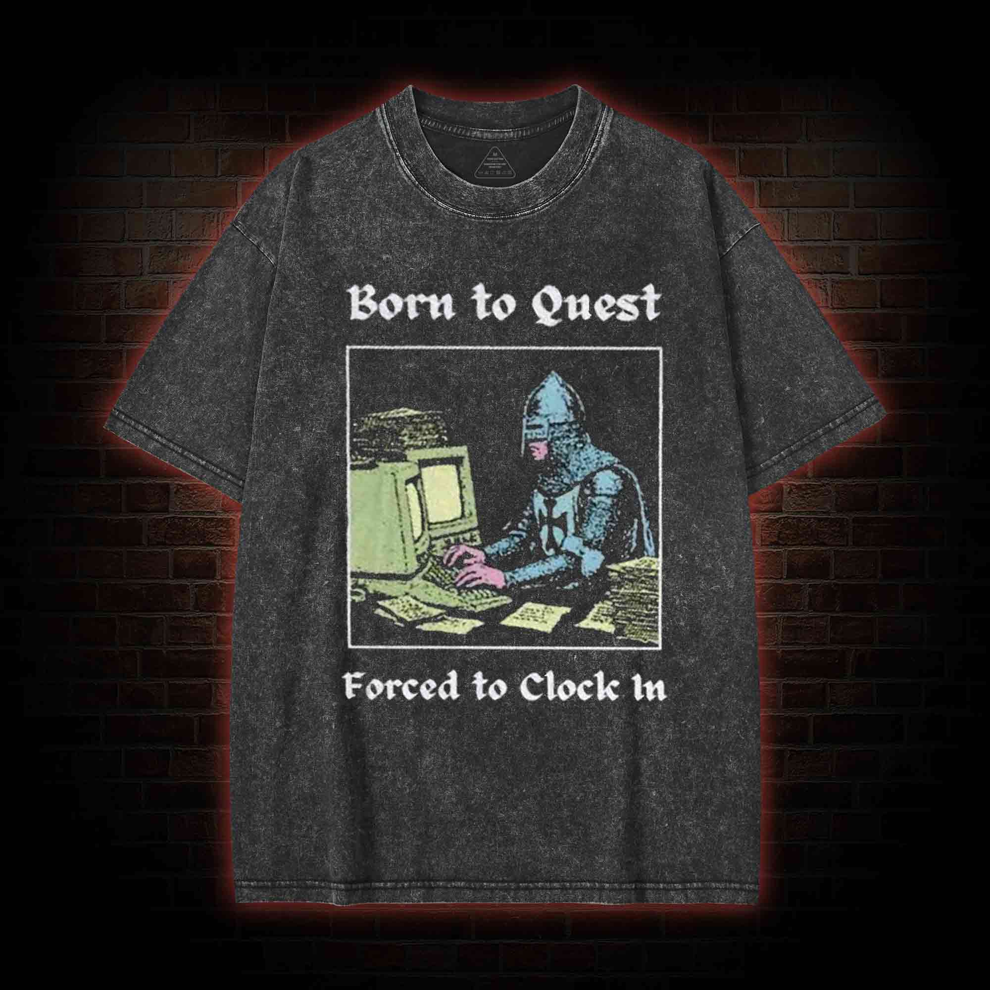 Born to Quest Washed T-shirt
