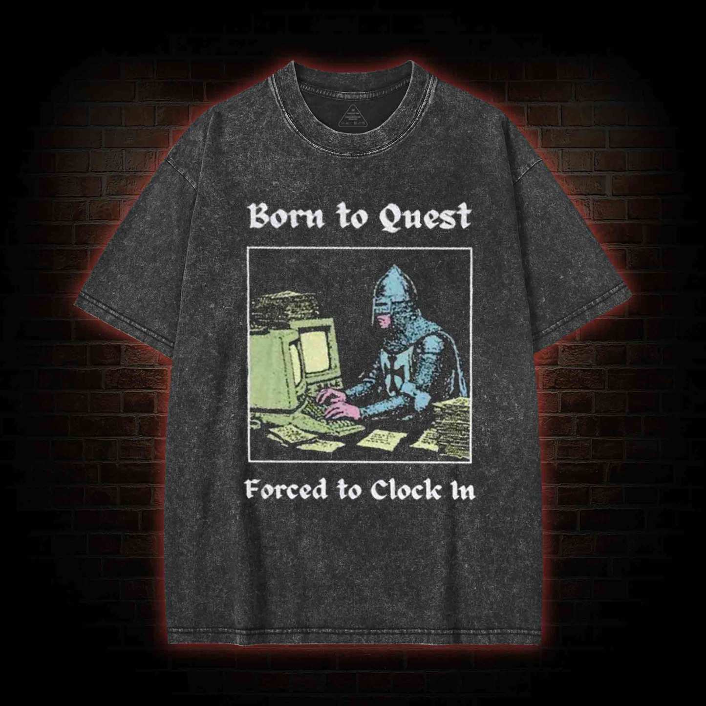Born to Quest Washed T-shirt