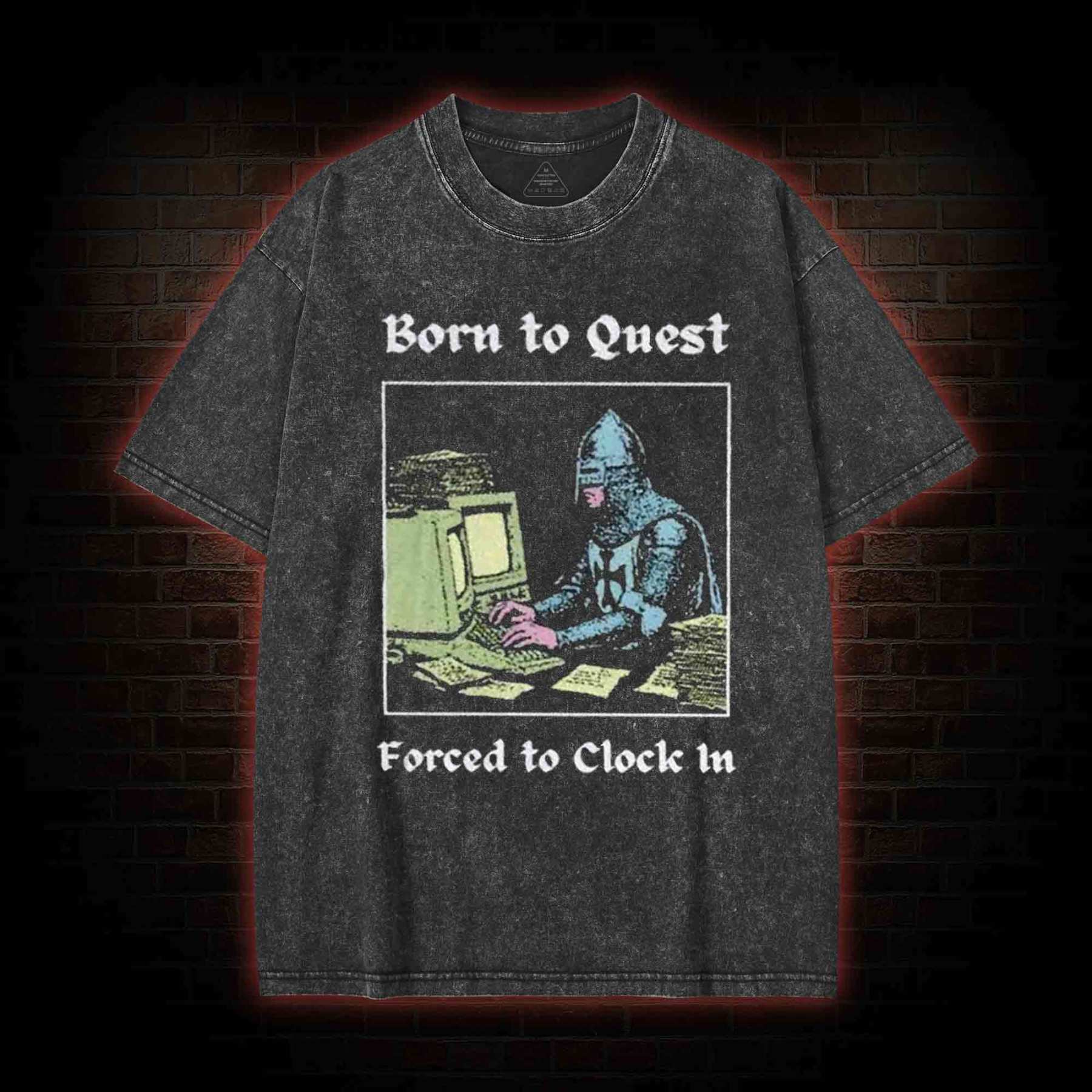 Born to Quest Washed T-shirt