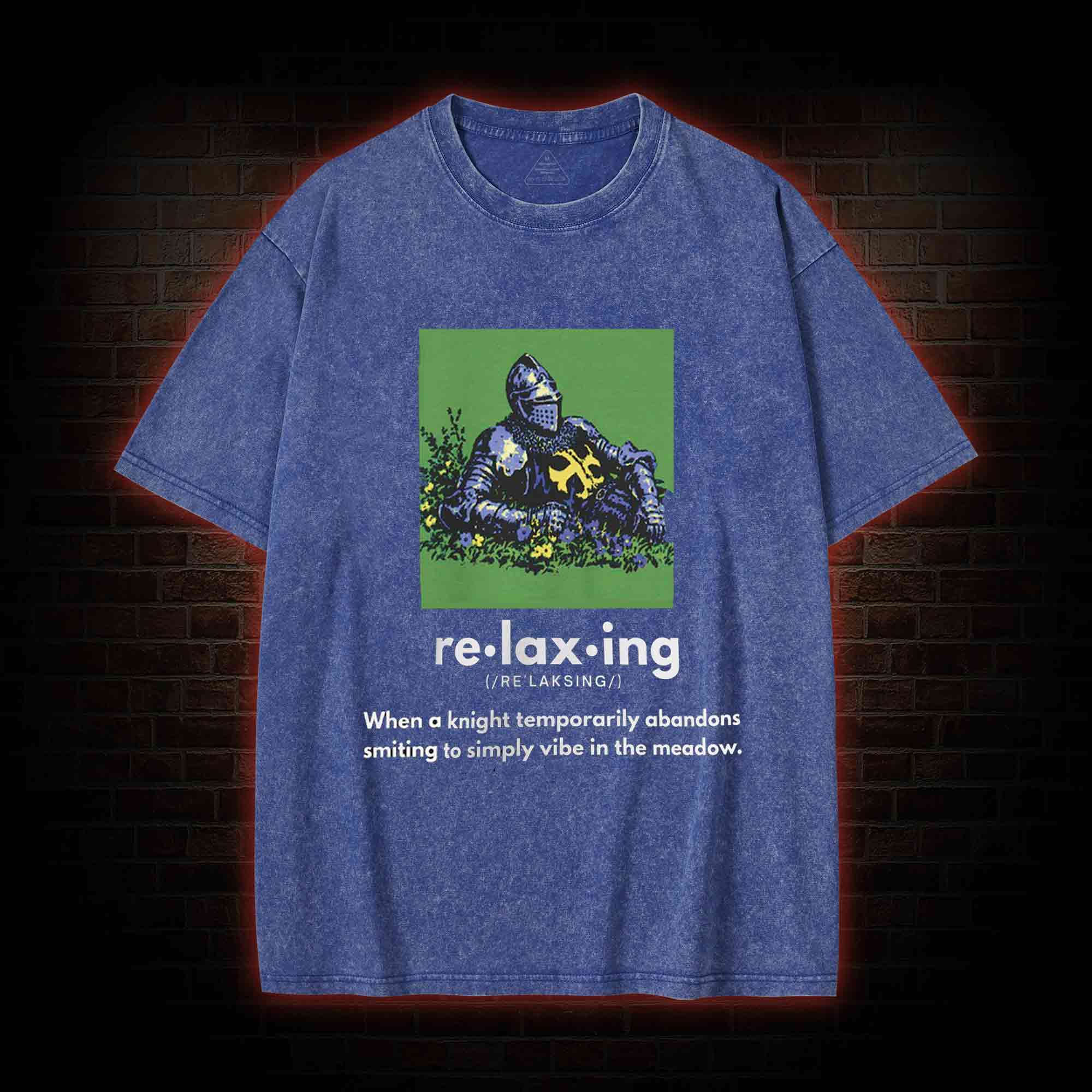 Relaxing Knight Washed T-shirt