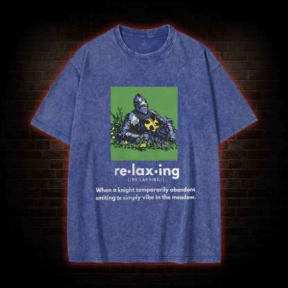 Relaxing Knight Washed T-shirt