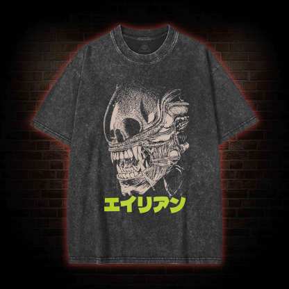 Alien Sci-fi Horror Washed T-shirt