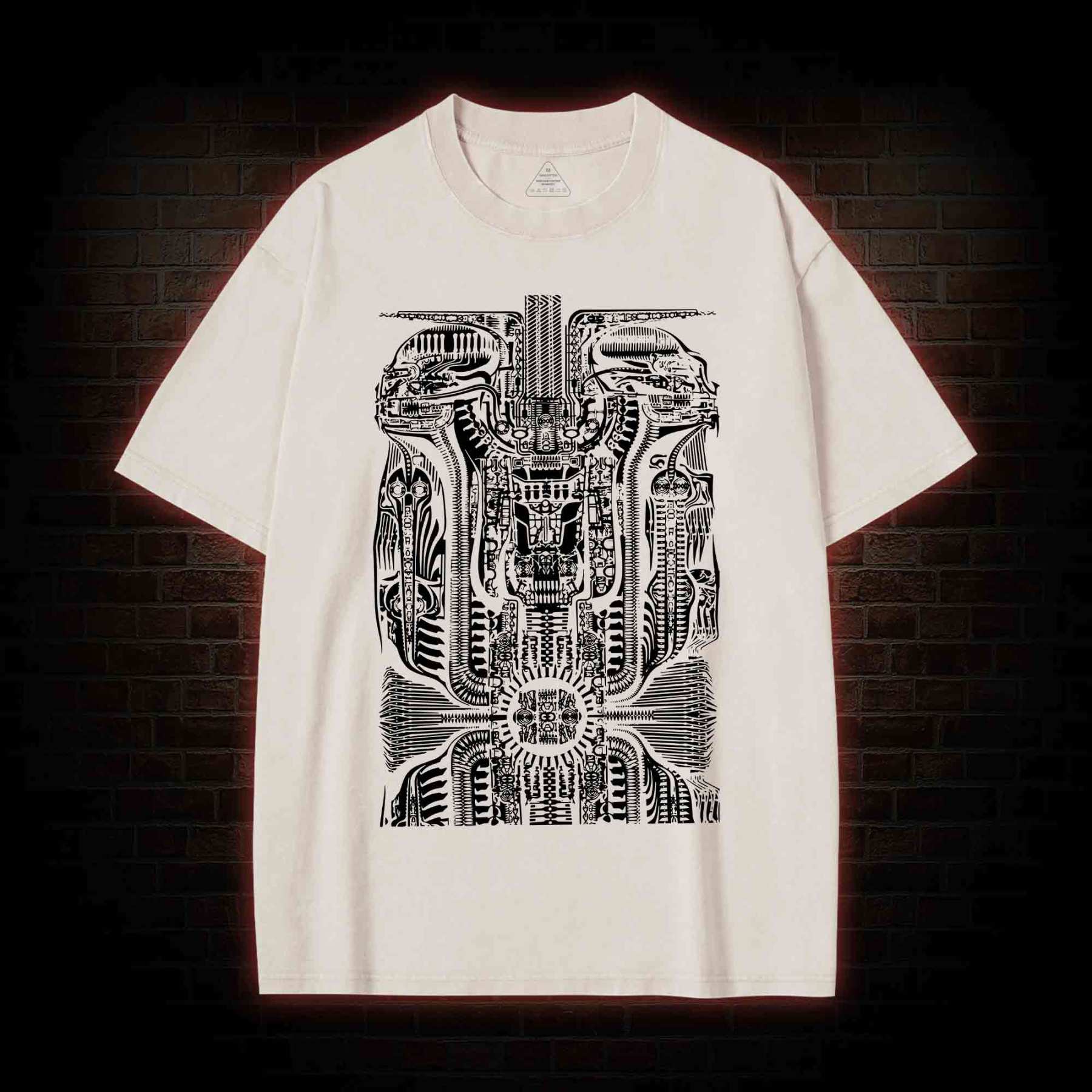 H.R. Giger Tarot Design Washed T-shirt