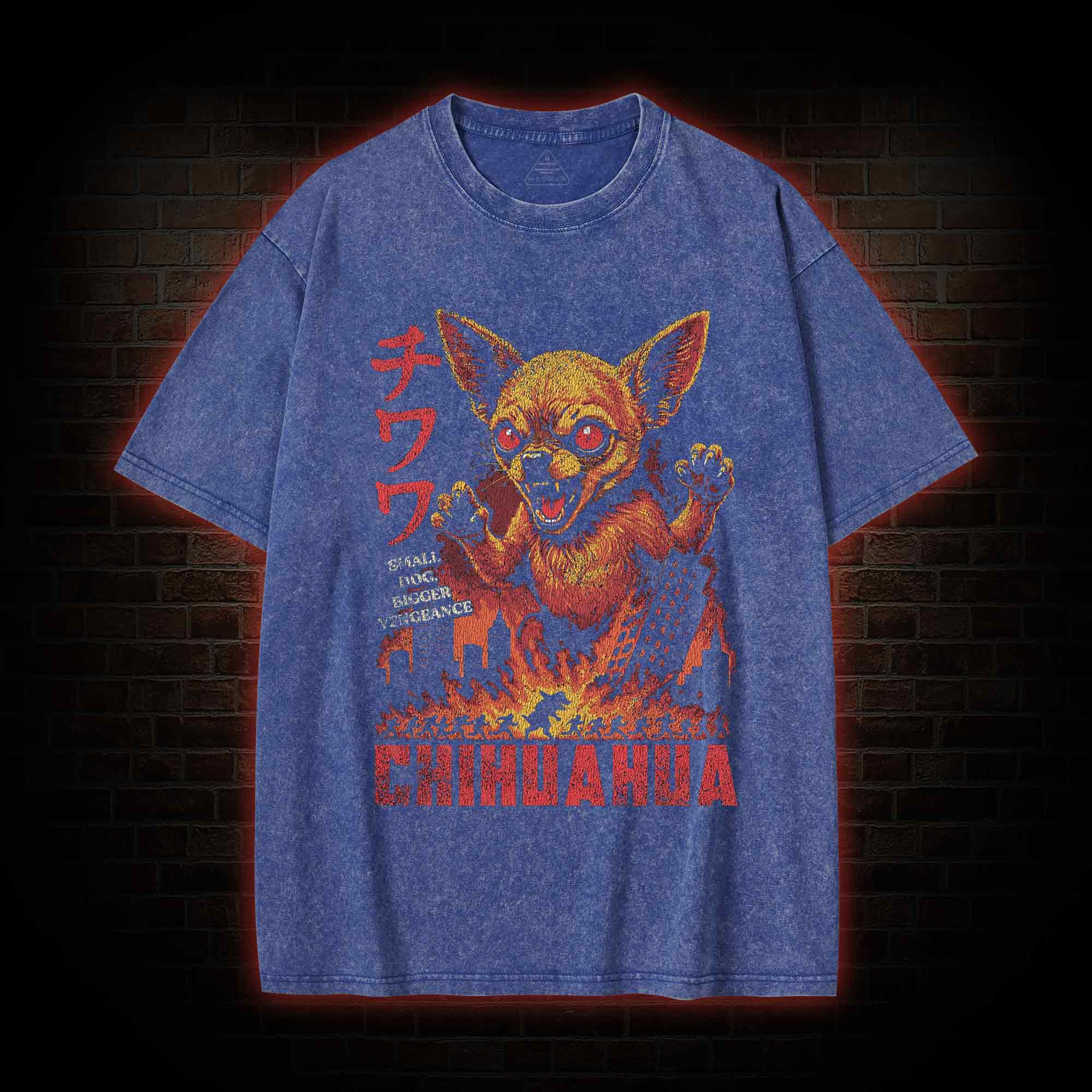 Chihuahua Chaos Washed T-shirt