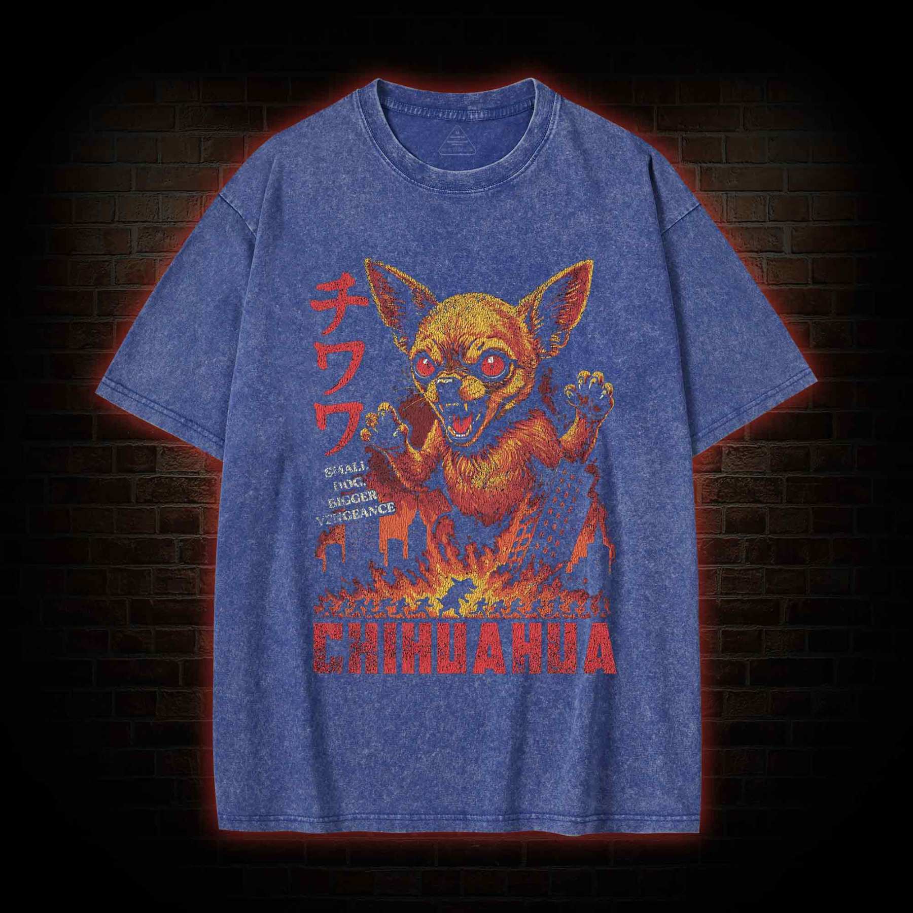 Chihuahua Chaos Washed T-shirt