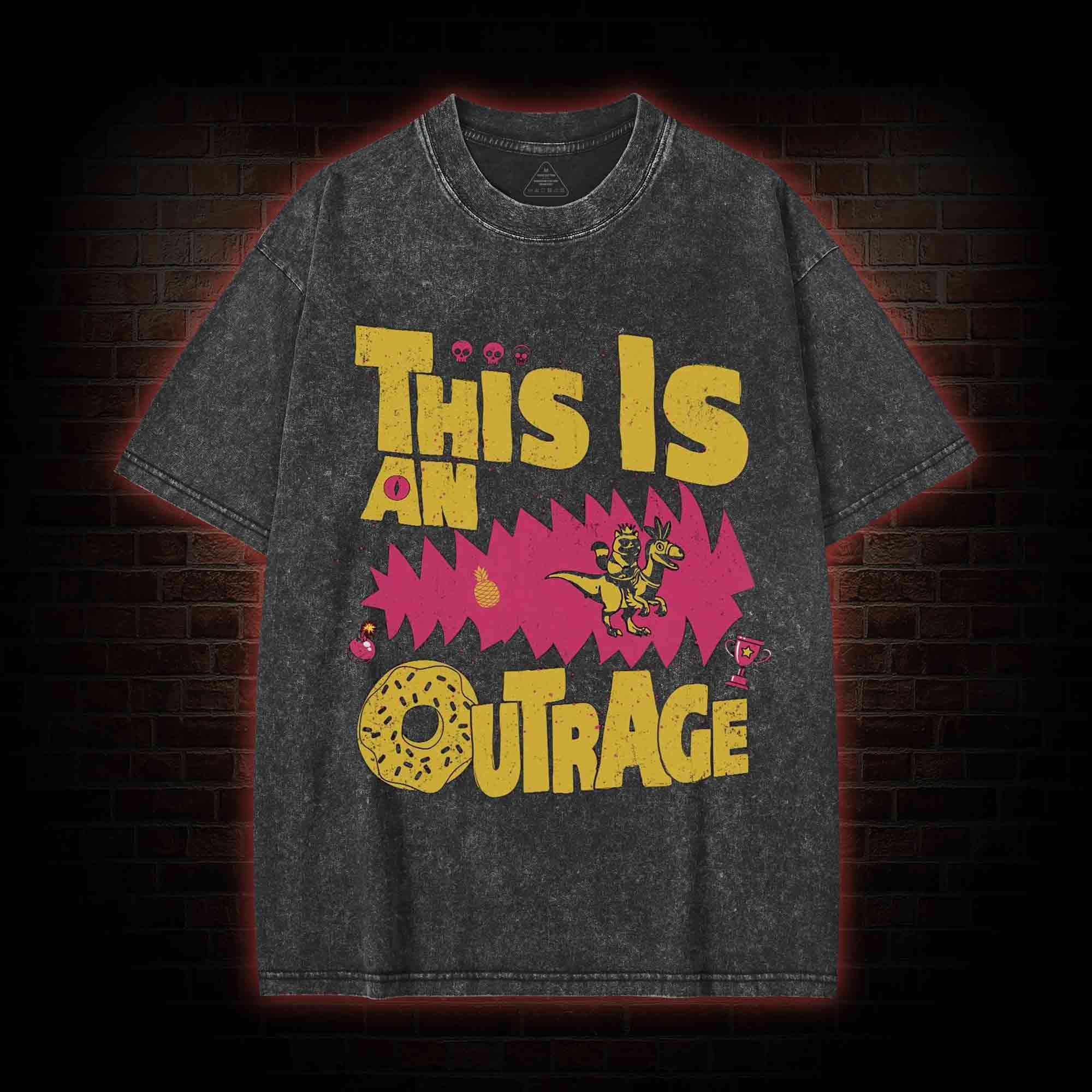 This is an Outrage Washed T-shirt