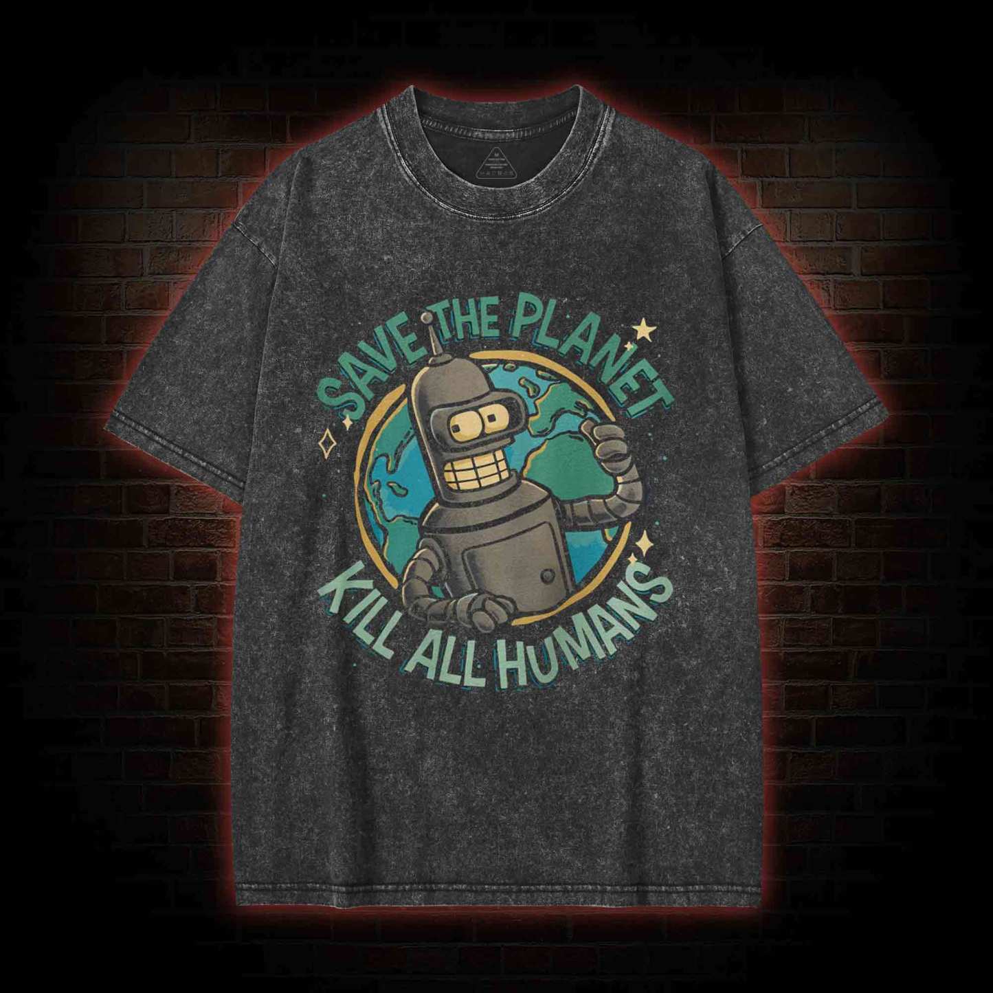 Save the Planet Washed T-shirt