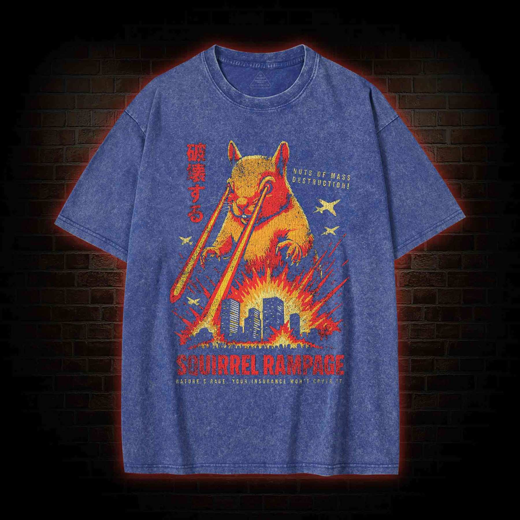 Squirrel Rampage Washed T-shirt