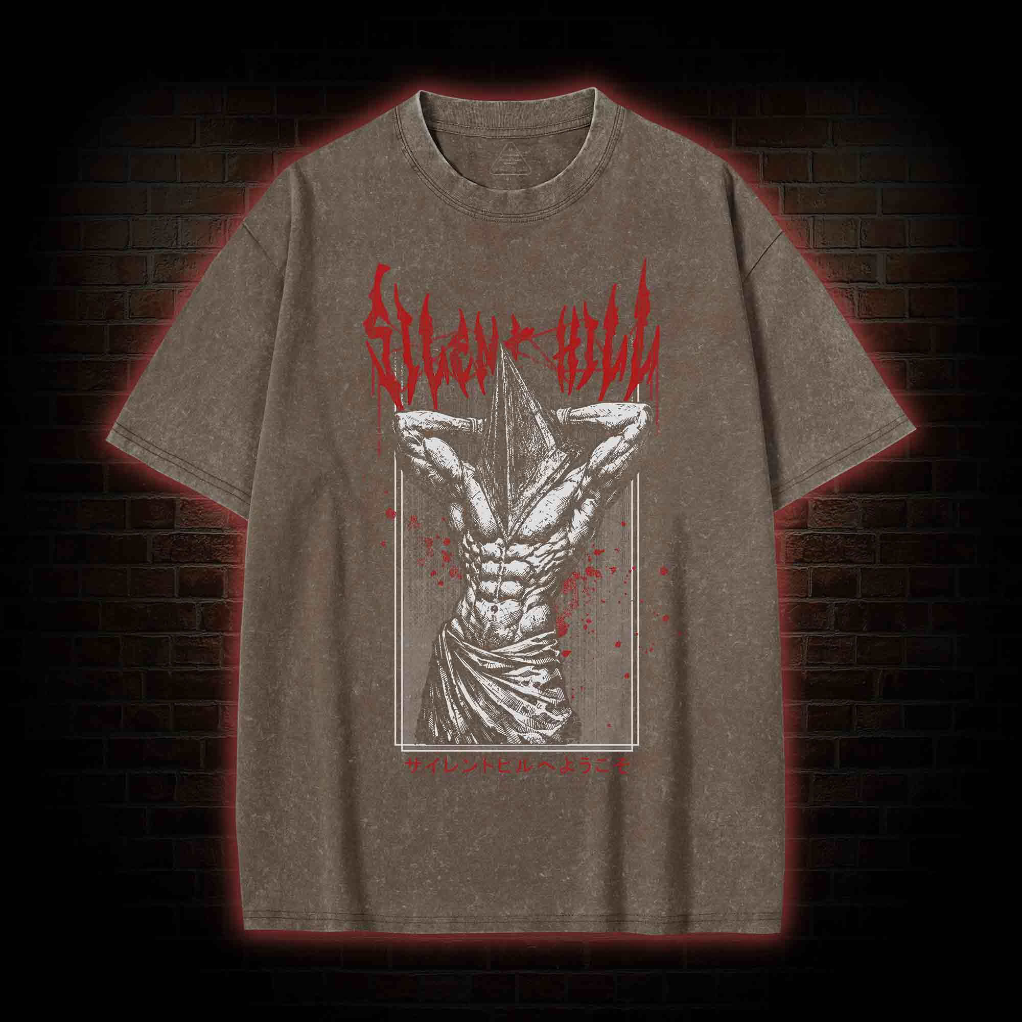 Pyramid Head Workout Washed T-shirt