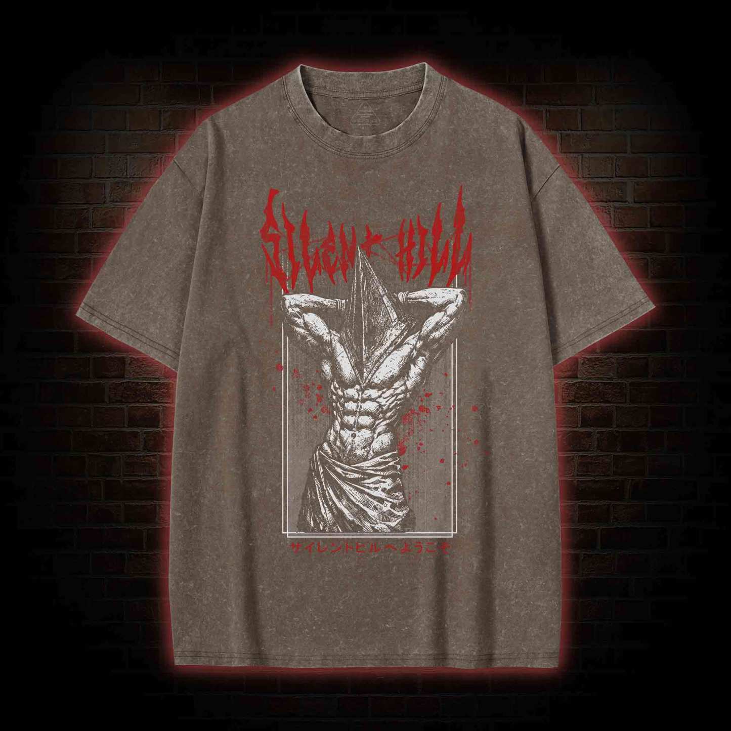 Pyramid Head Workout Washed T-shirt