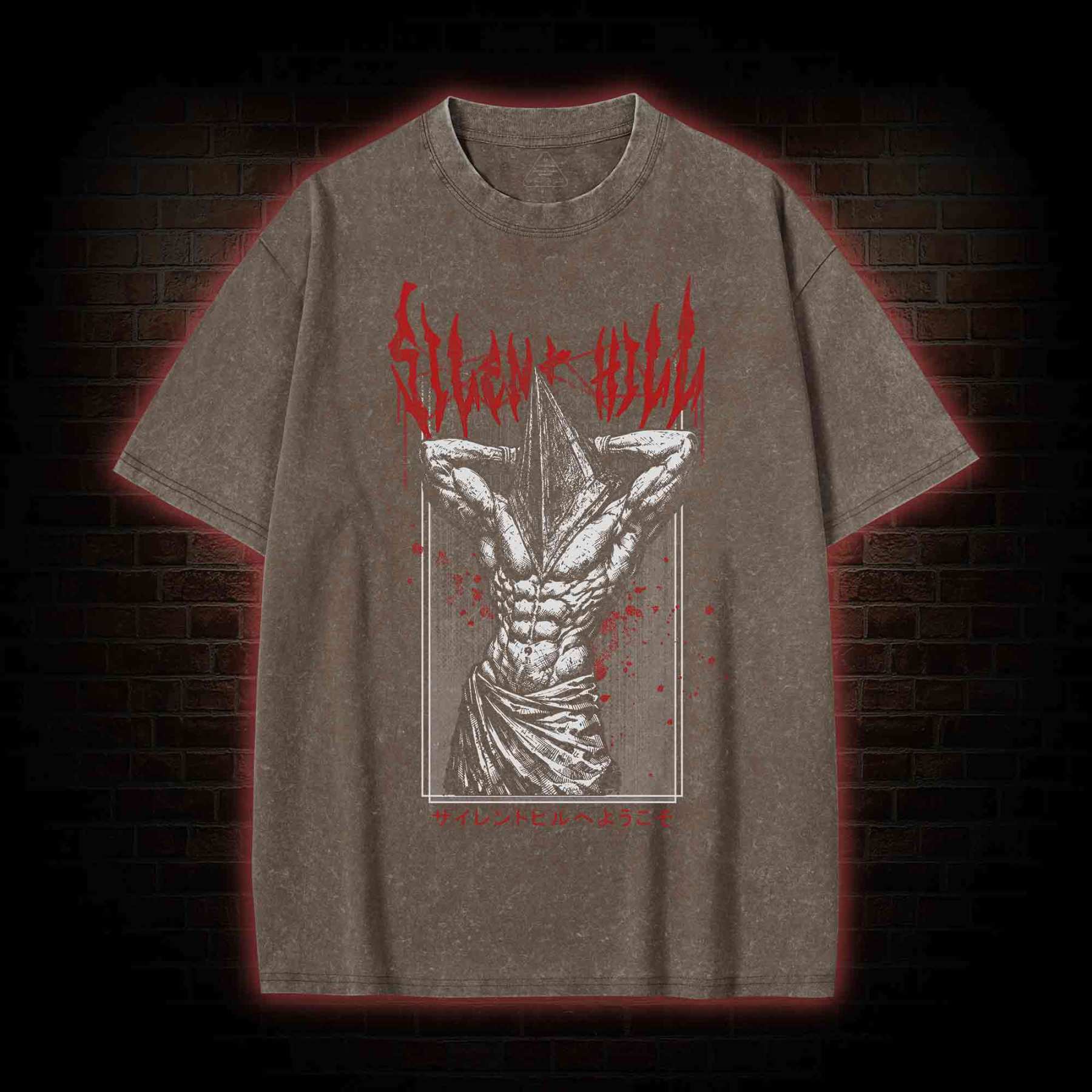 Pyramid Head Workout Washed T-shirt