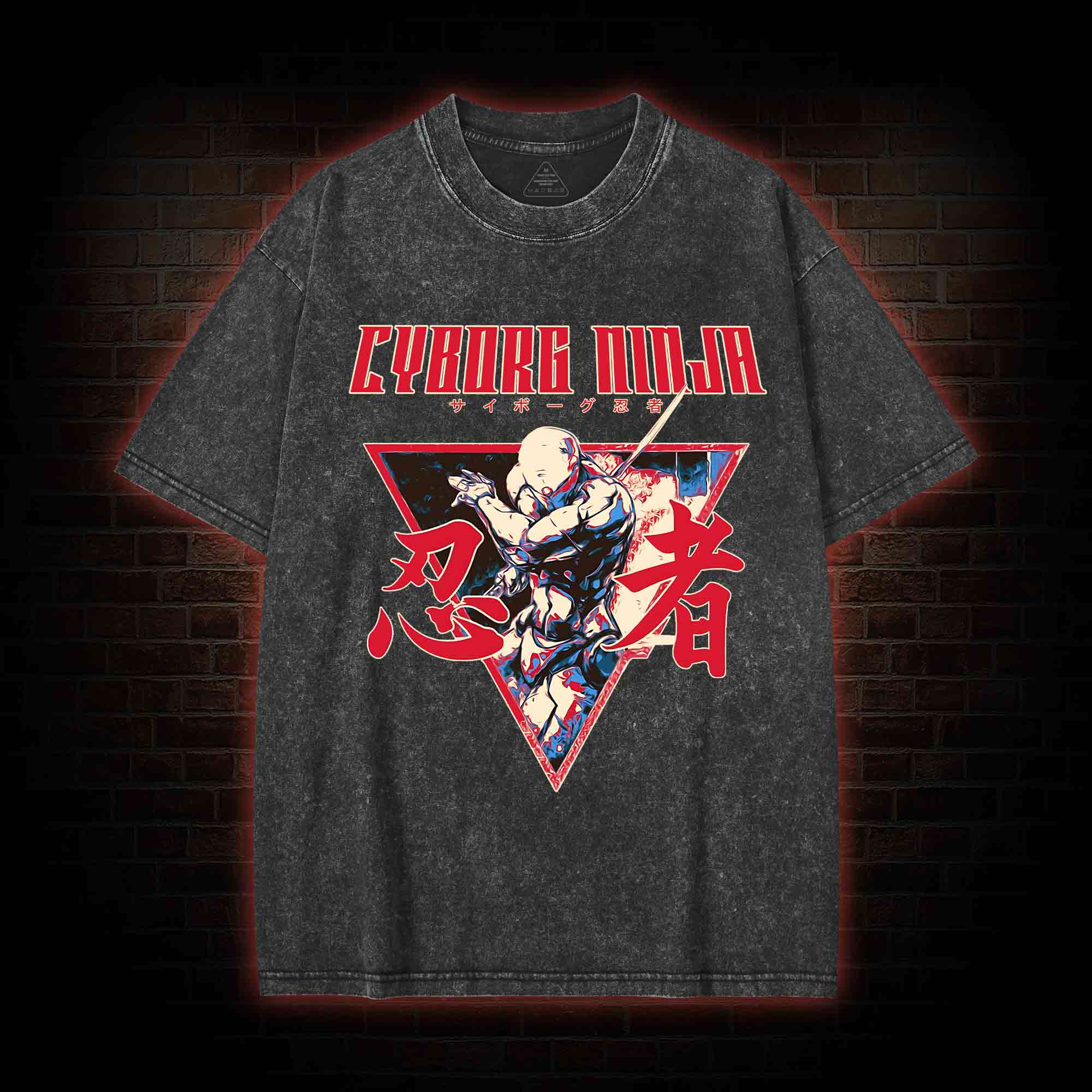 Cyber Ninja Washed T-shirt