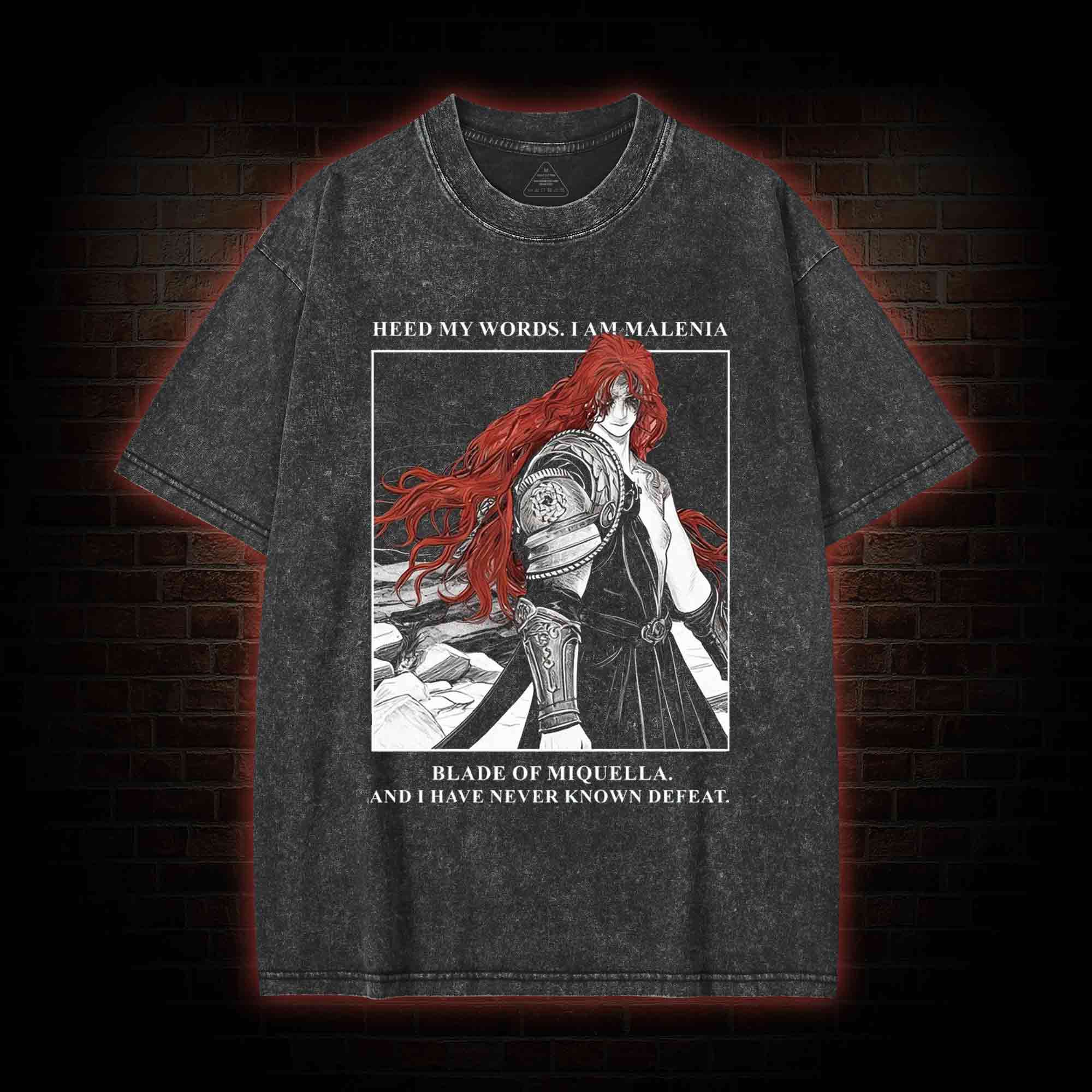 I Have Never Known Defeat Washed T-shirt