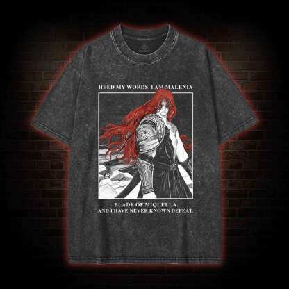 I Have Never Known Defeat Washed T-shirt