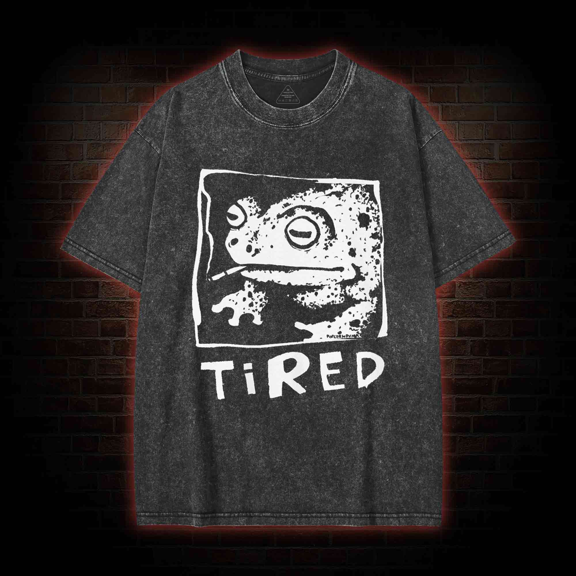 Tired Frog Washed T-shirt