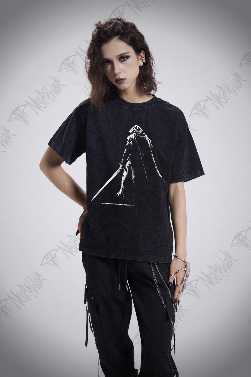 Medieval Knight Vinage Washed T-shirt