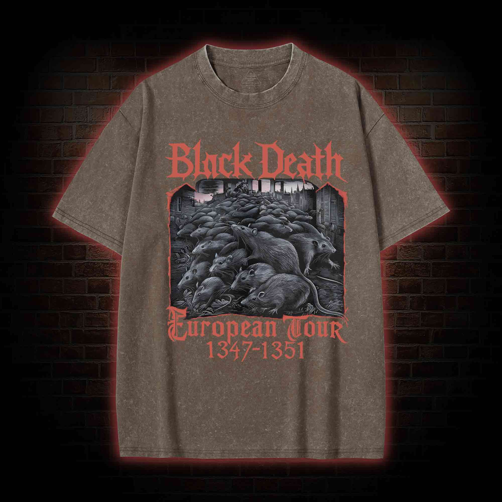 Vintage Black Death European Tour Washed T-shirt