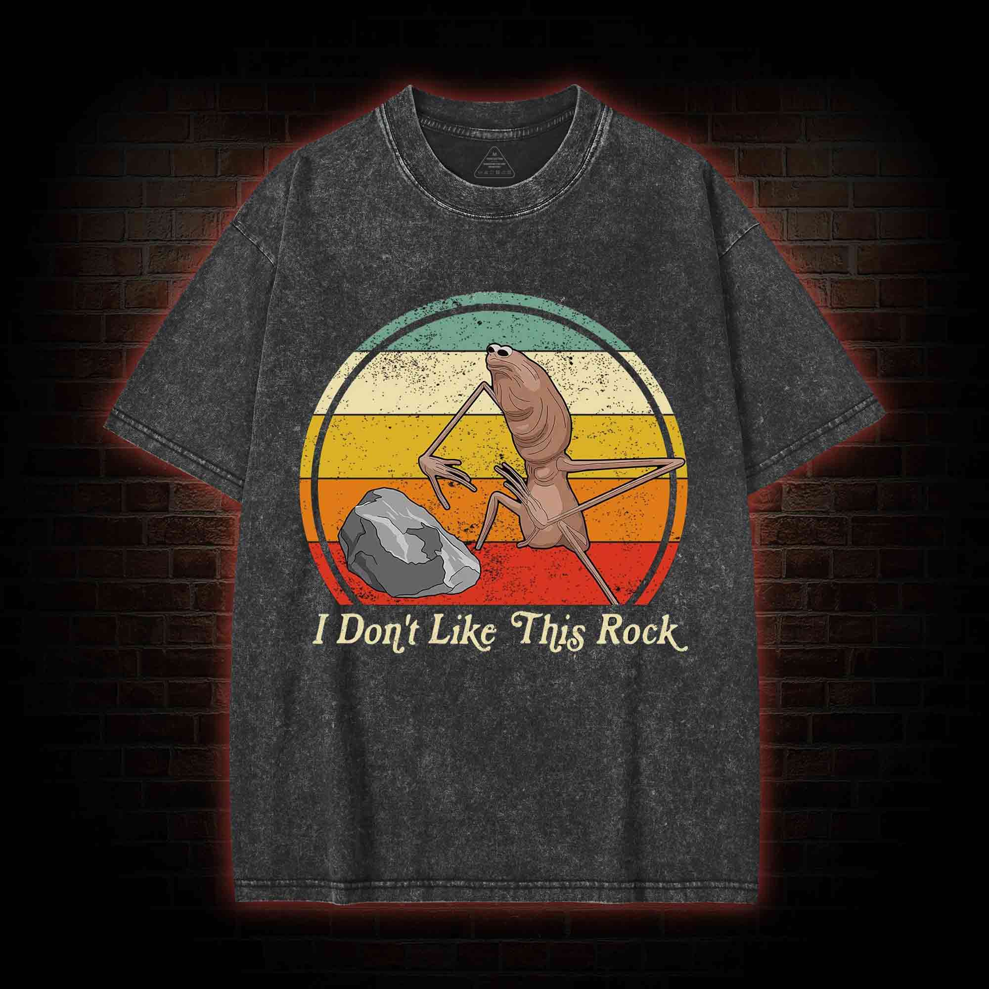 The Worm Funny Washed T-shirt