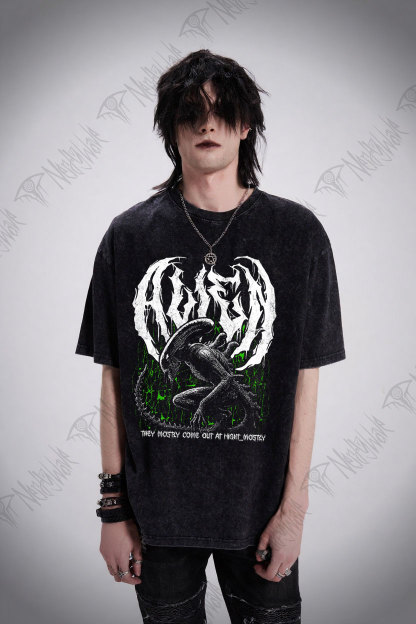 Alien Punk Washed T-shirt