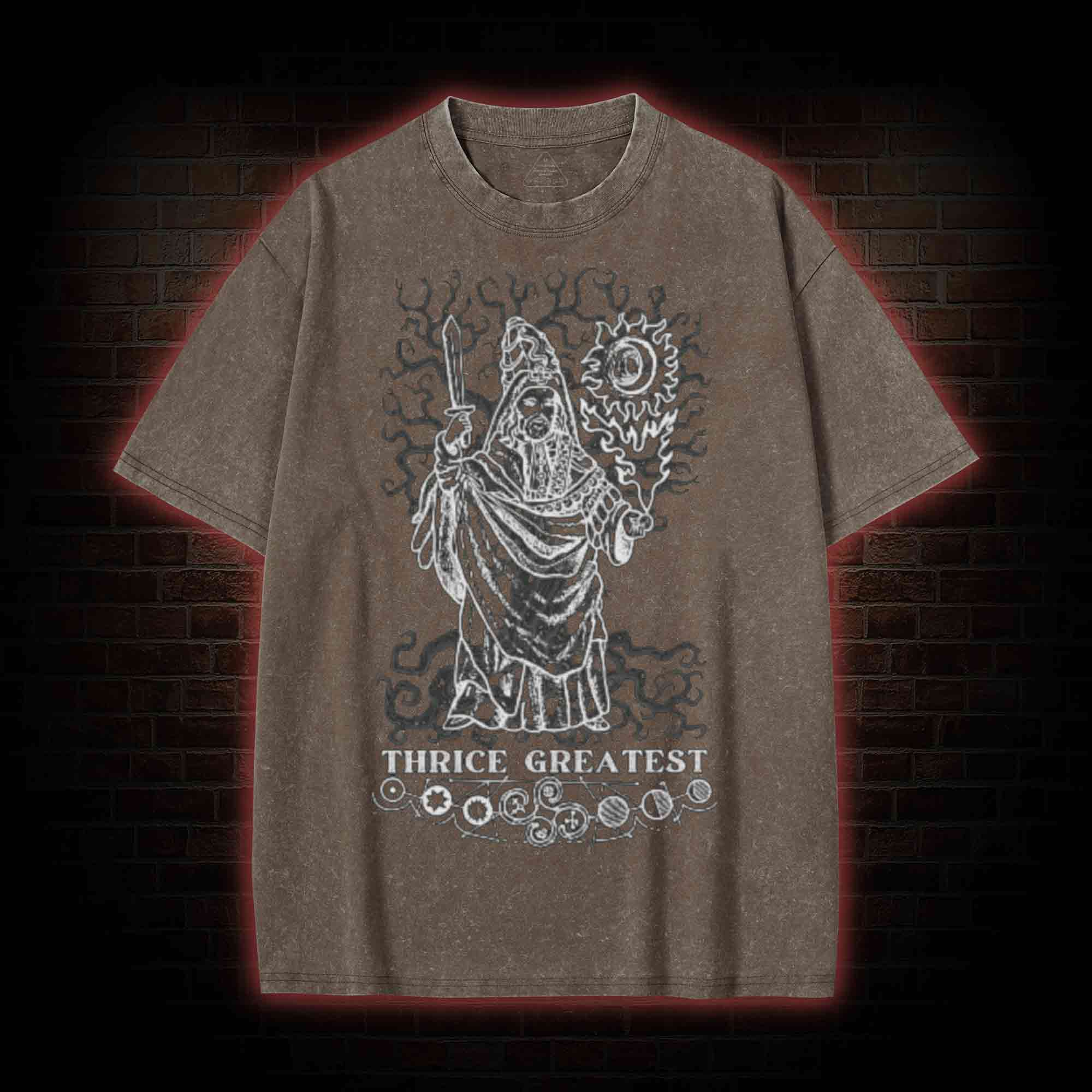 Esoteric Hermetic Occult Washed T-shirt
