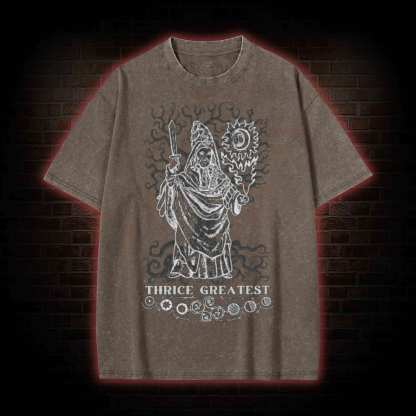 Esoteric Hermetic Occult Washed T-shirt