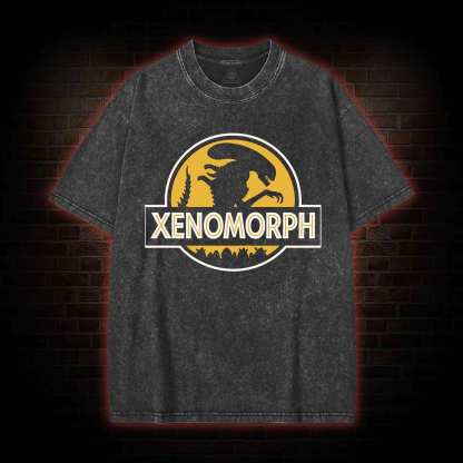 Alien Design Washed T-shirt