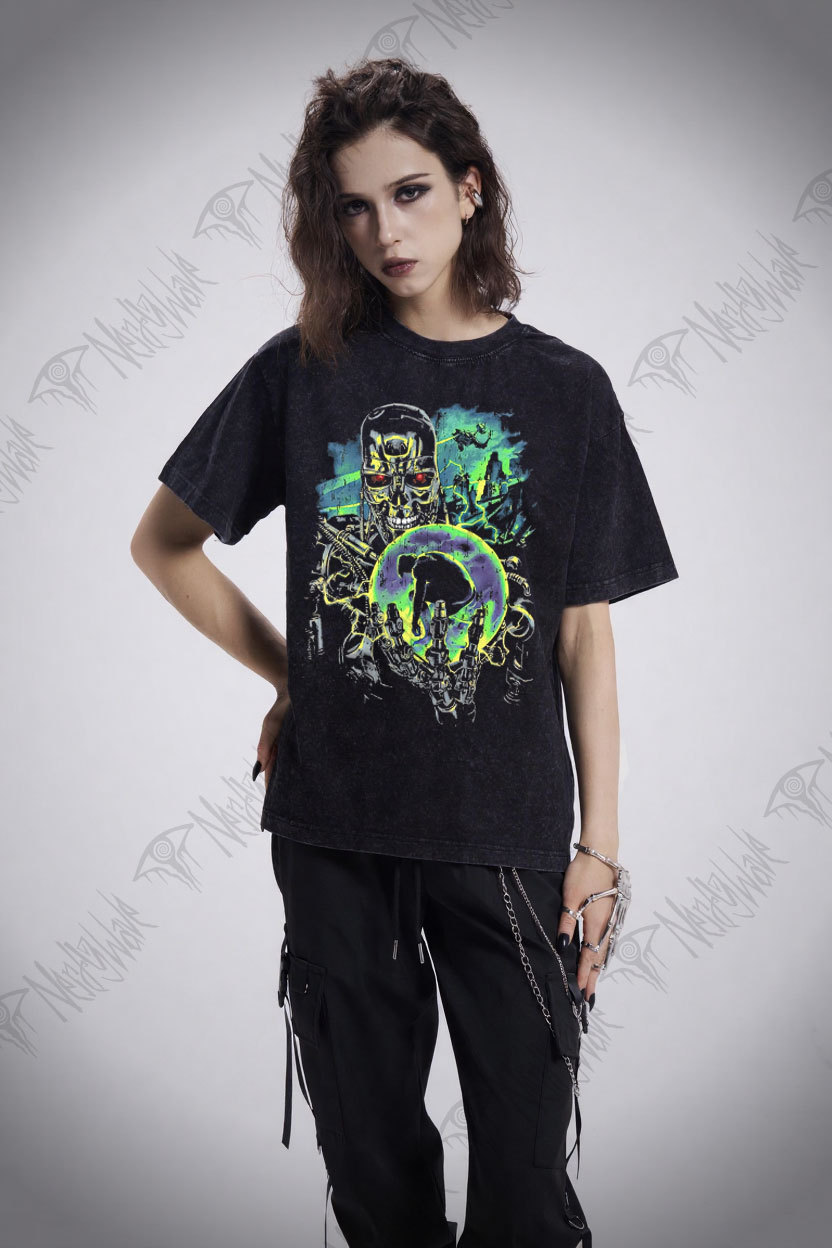 Cybernetic Assassin Washed T-shirt