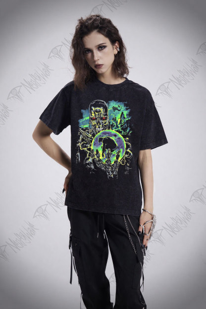 Cybernetic Assassin Washed T-shirt