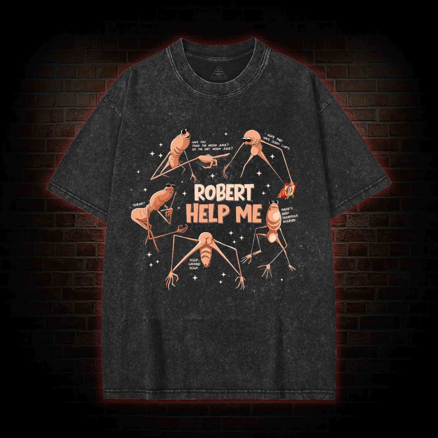 Robert Help Me Washed T-shirt