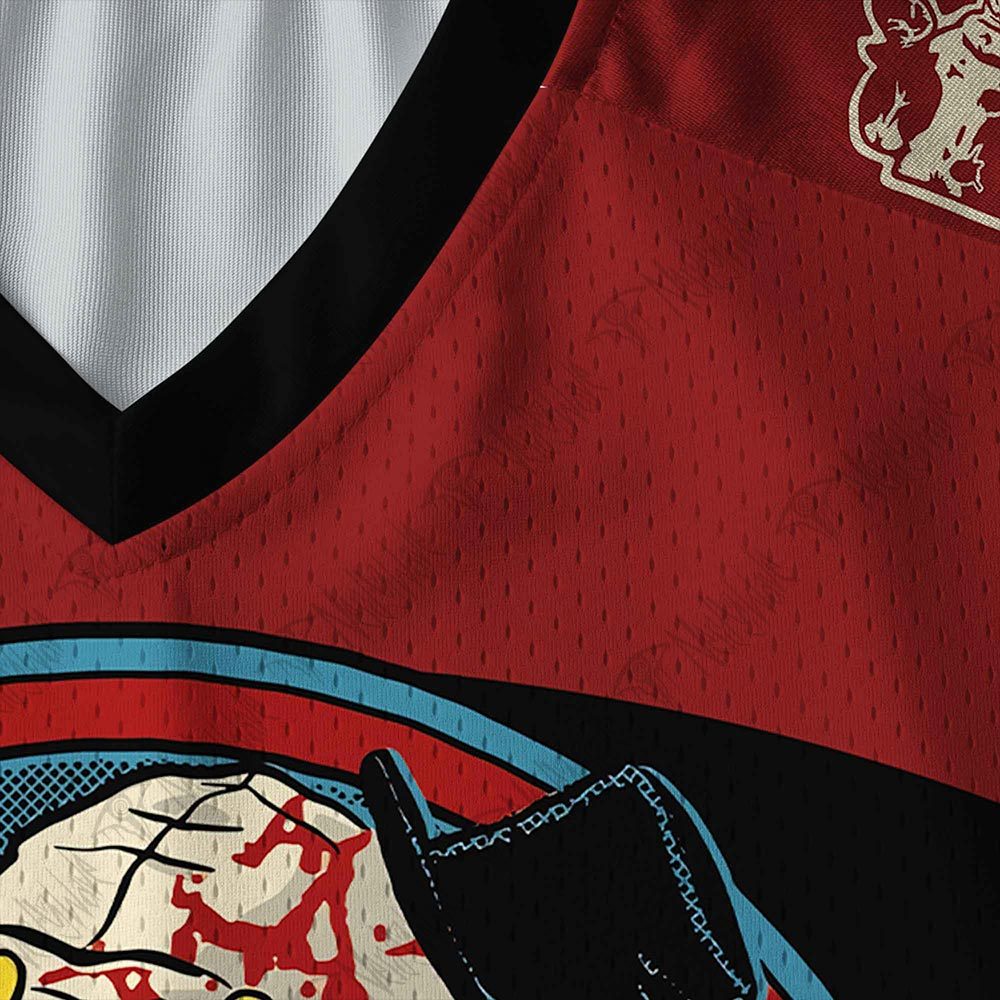 Cute But Psycho V-Neck Long Sleeve Jersey