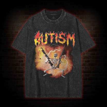 Autistic Washed T-shirt