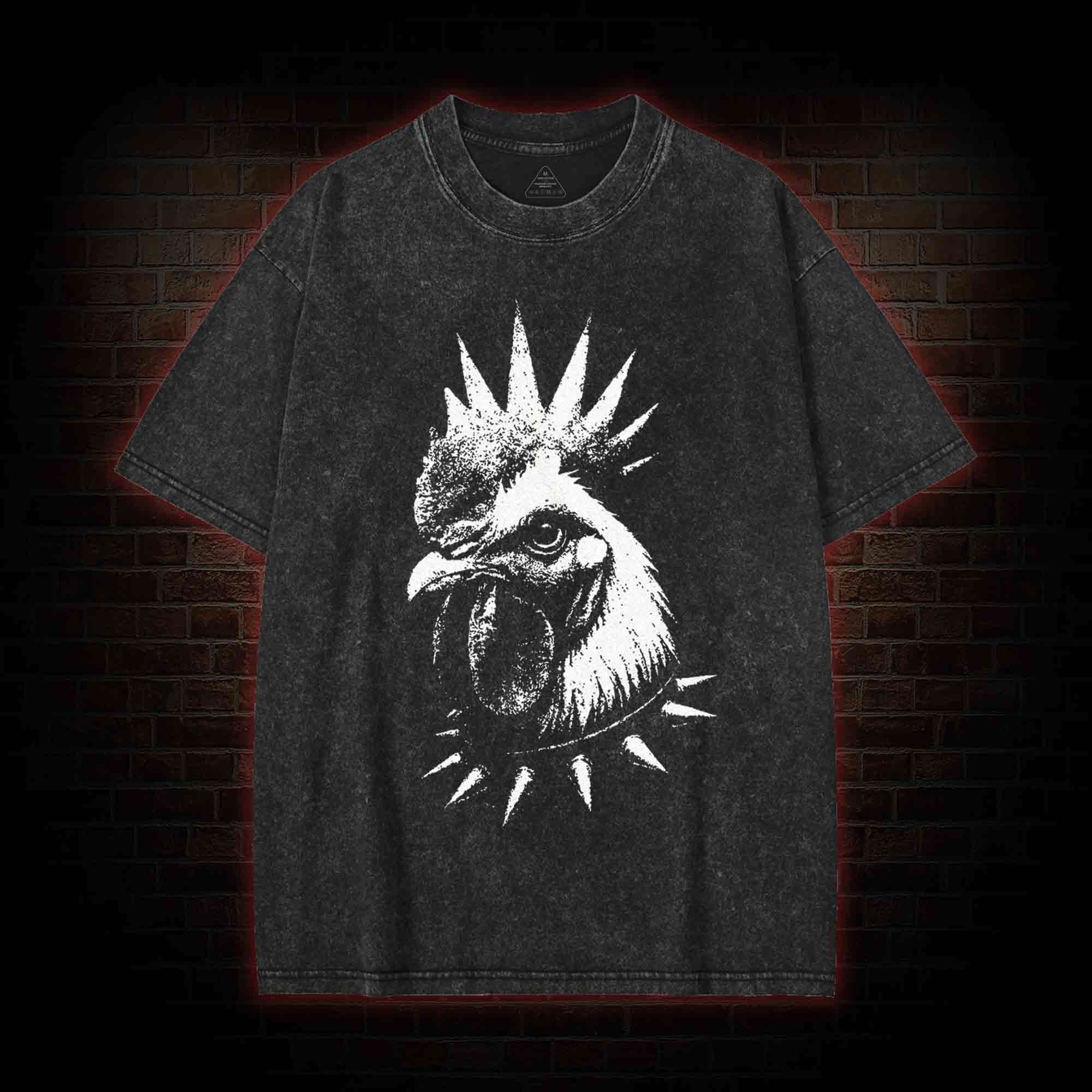 Punk Rooster Washed T-shirt
