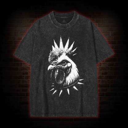 Punk Rooster Washed T-shirt