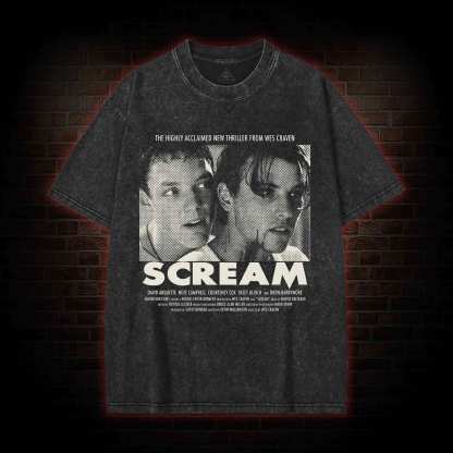 What's Your Favorite Scary Movie? Washed T-shirt