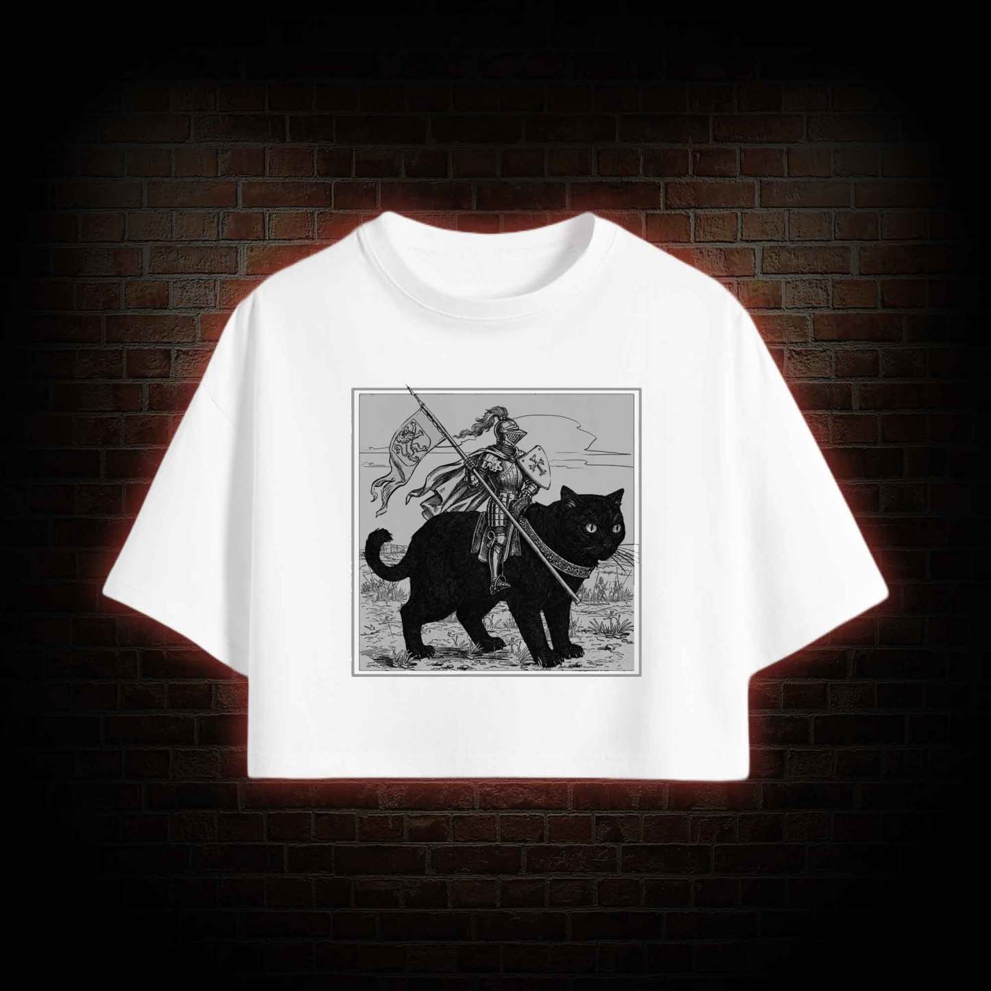 Medieval Knight Crop Top