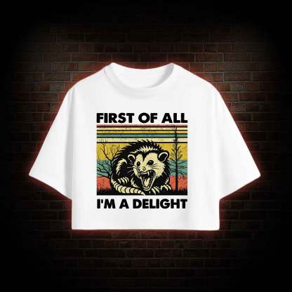 I'm A Delight Crop Top