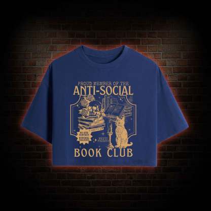 Anti-Social Book Club Crop Top