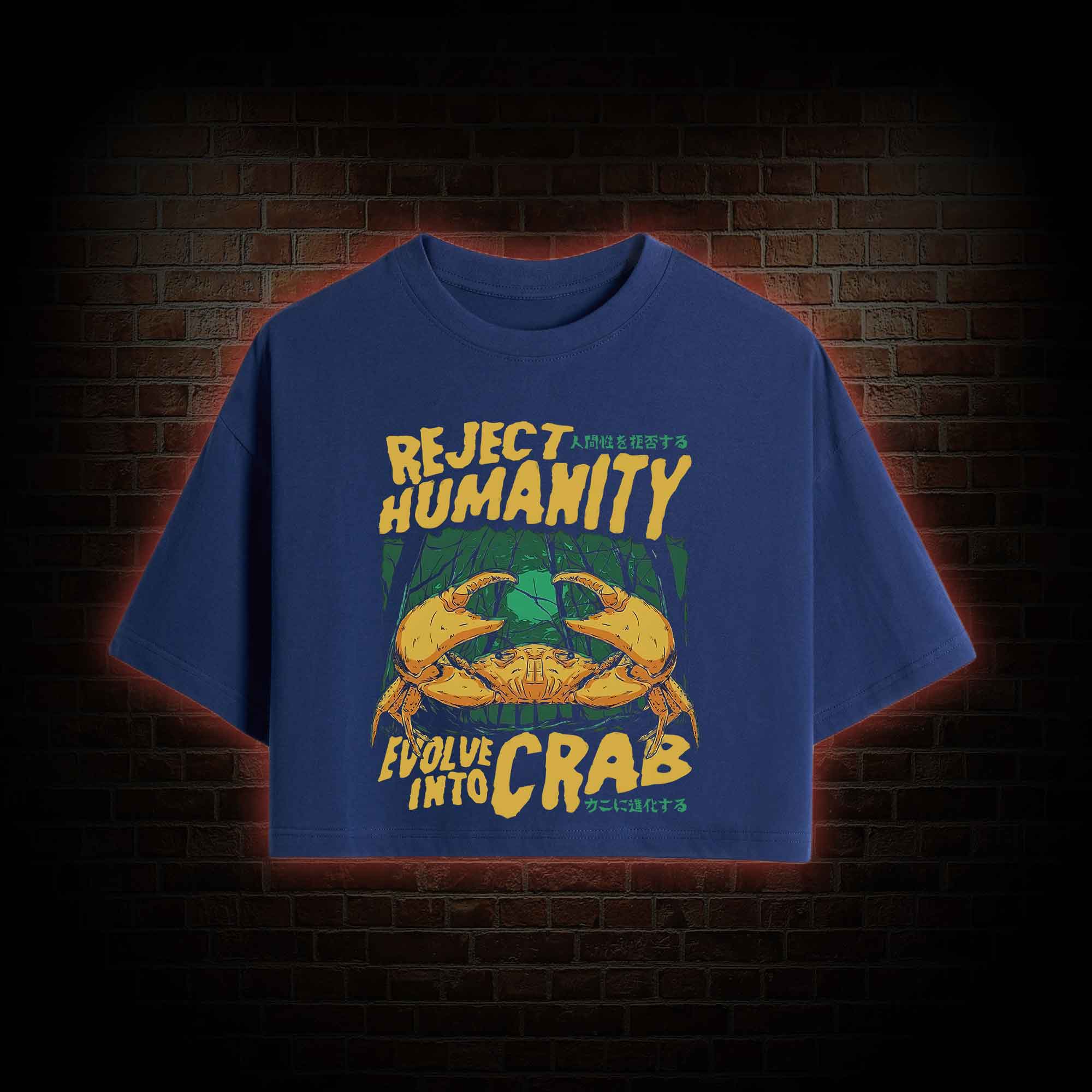 Reject Humanity Crab Crop Top