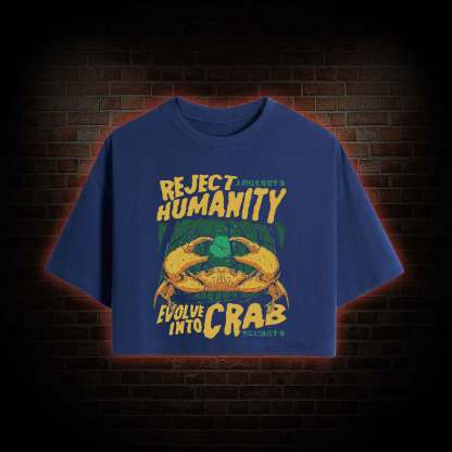 Reject Humanity Crab Crop Top