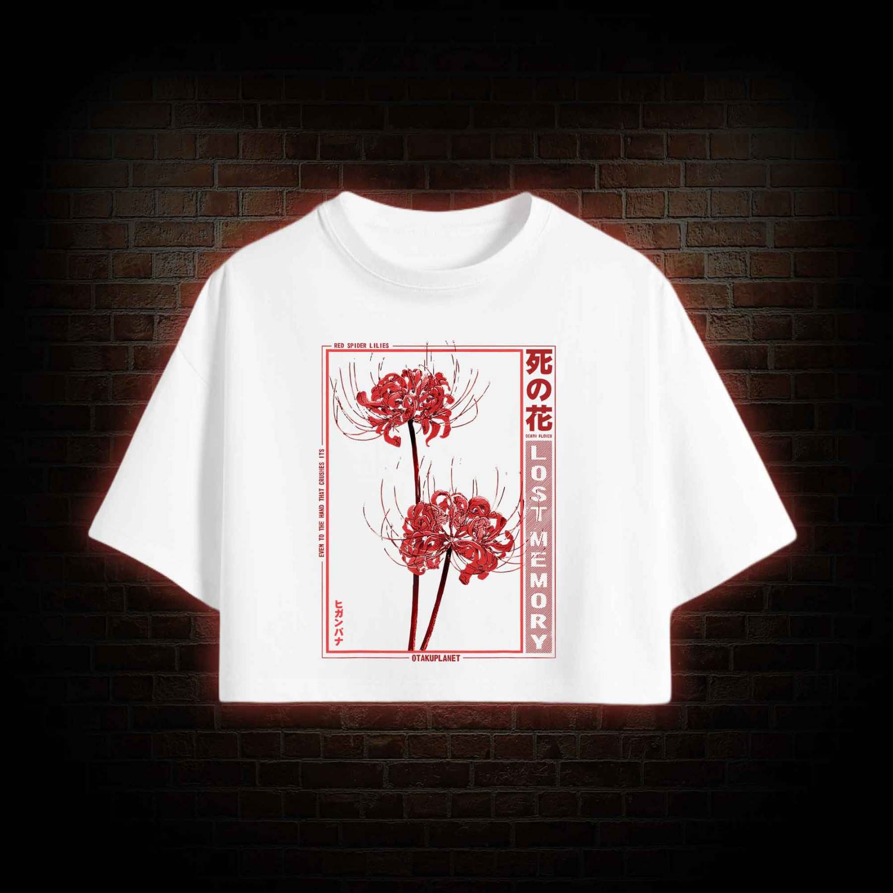 Red Spider Lily Crop Top