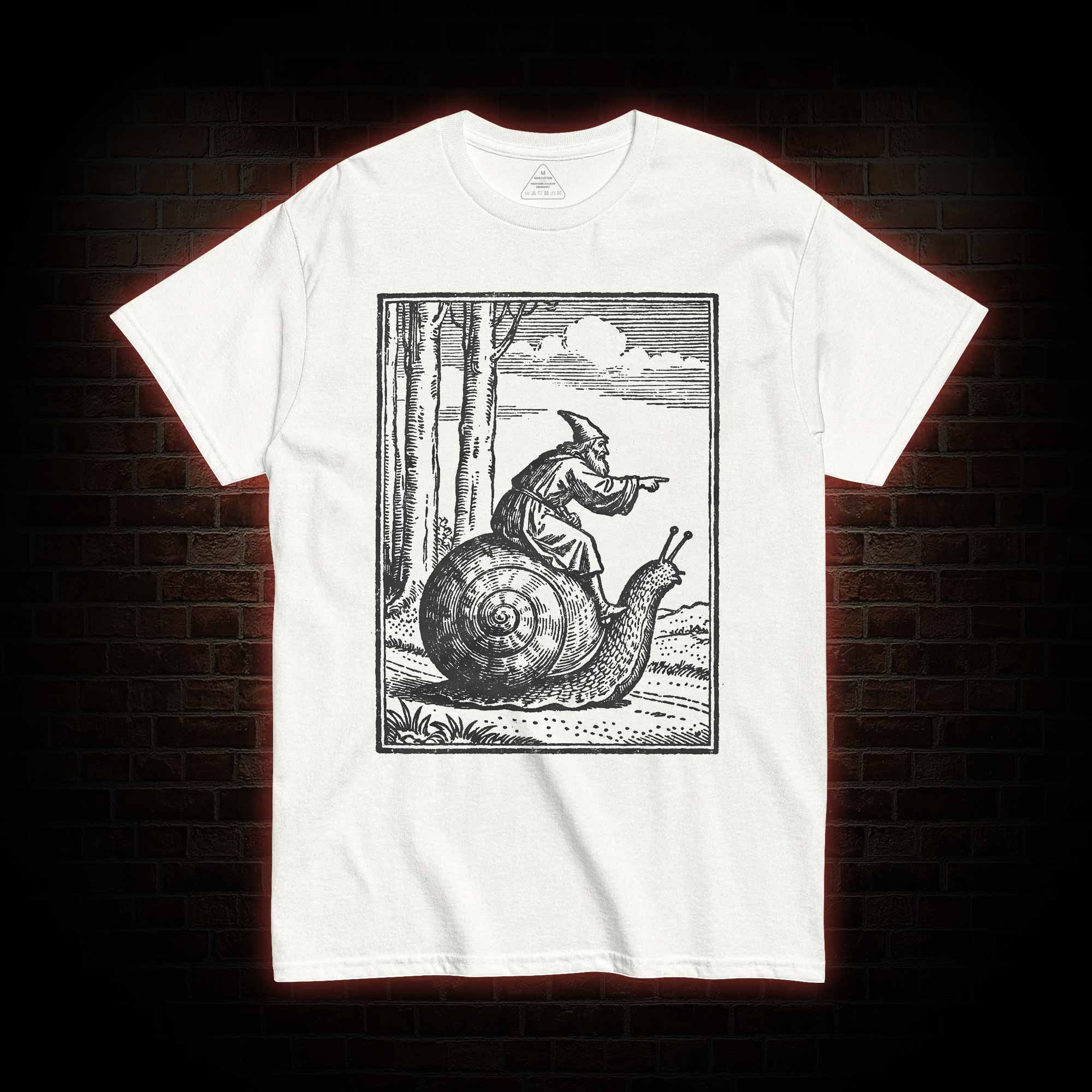 Medieval Snail Rider T-shirt