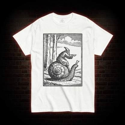 Medieval Snail Rider T-shirt