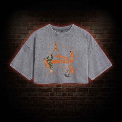 Marcus the Worm Washed Cropped T-shirts