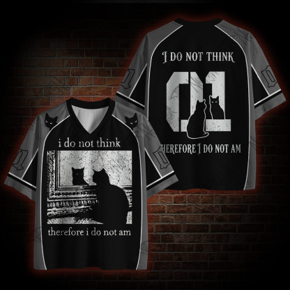 I do Not Think therefore I do Not am Mesh Jersey